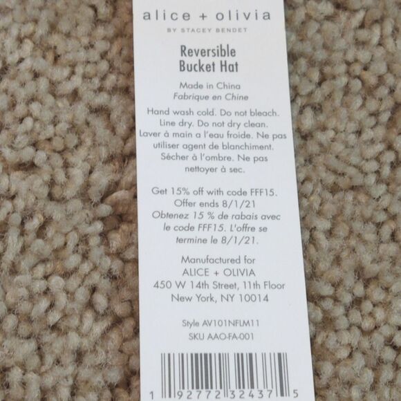 NWT 𝅺ALICE + Olivia Reversible Bucket Hat - Picture 8 of 8